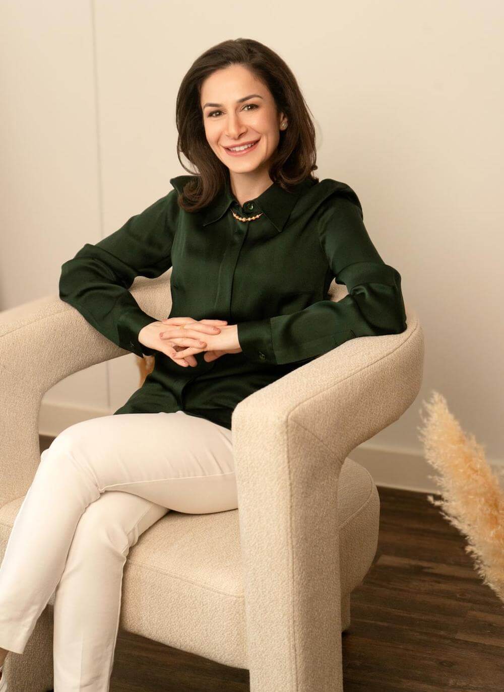 dr. horani sitting in chair